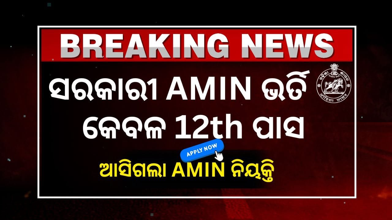 odisha amin job
